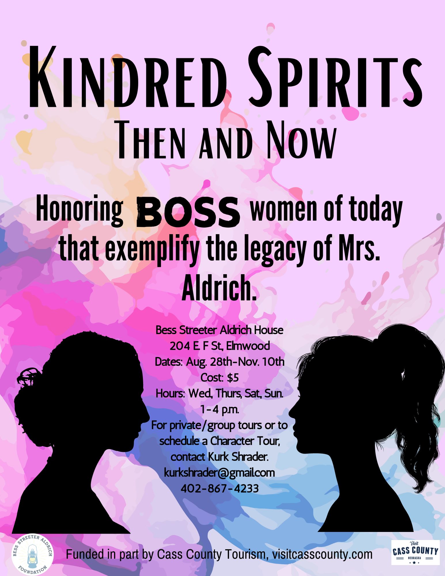 "Kindred Spirits Then and Now" Fall Exhibit CASS COUNTY